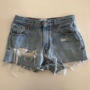 Vintage Levi Jean Shorts in Women
